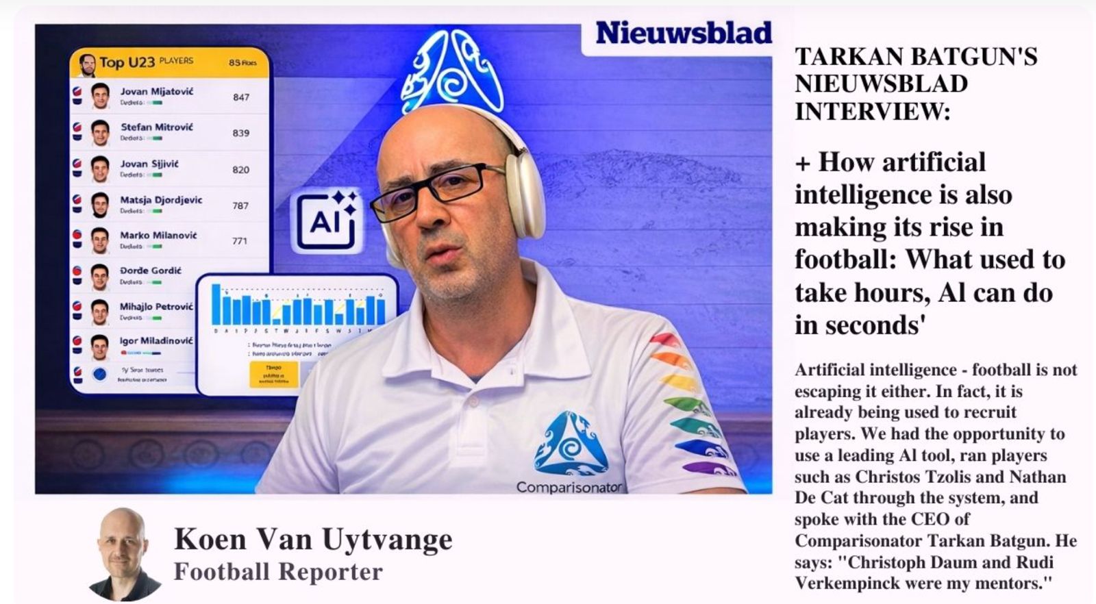 Nieuwsblad interview — featured image